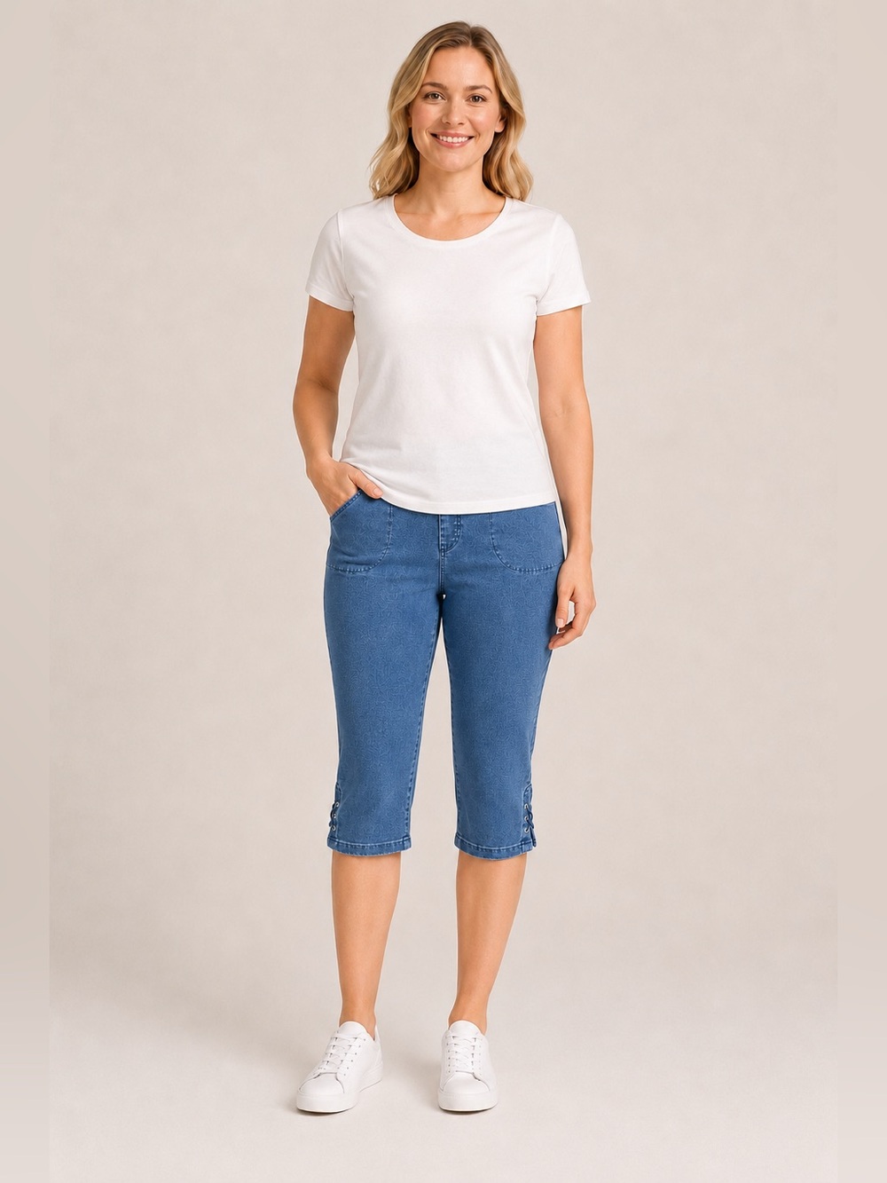 Quacker Factory capri pants size medium